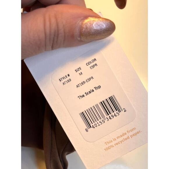 Andie The Scala Top in Espresso NWT - Picture 4 of 8